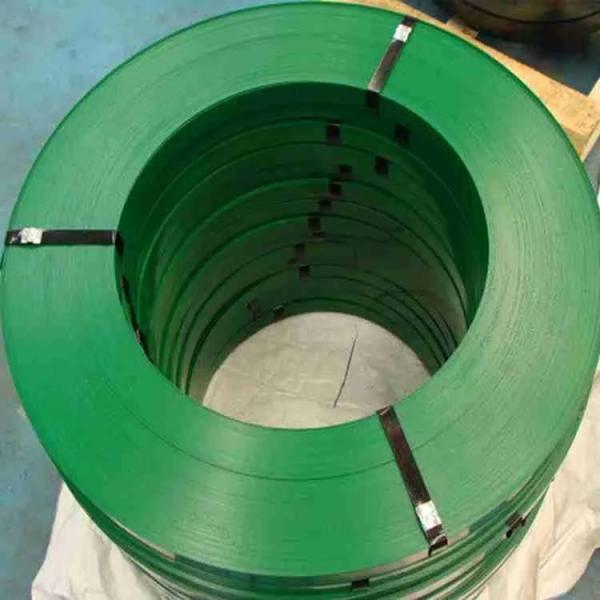 Steel Strapping Band Green Painted